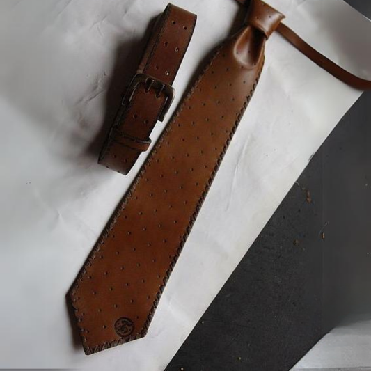 Leather Double Prong Belt