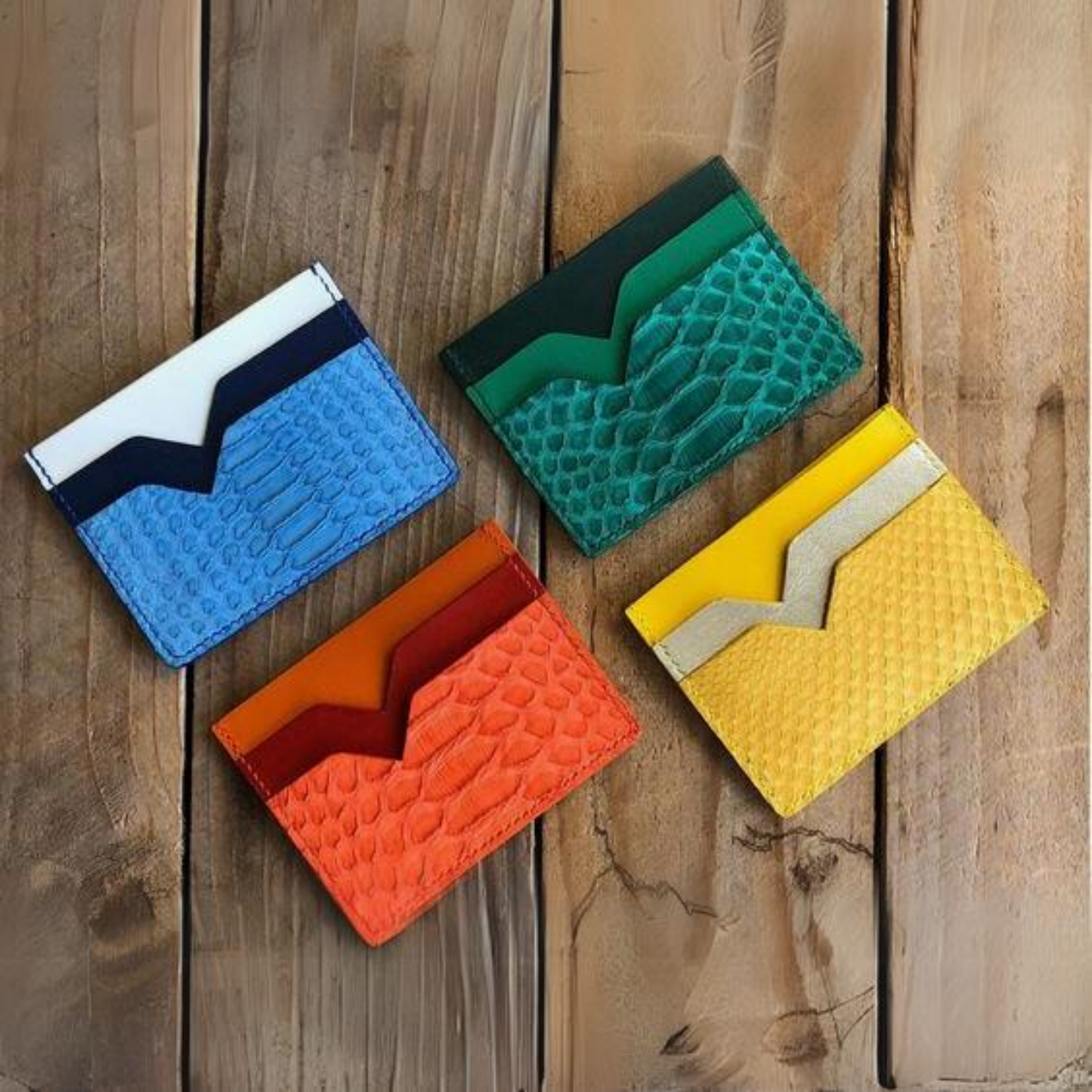 Multicolor credit card holder