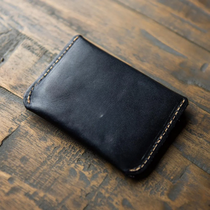 Personalized Fine Leather Front Pocket Wallet