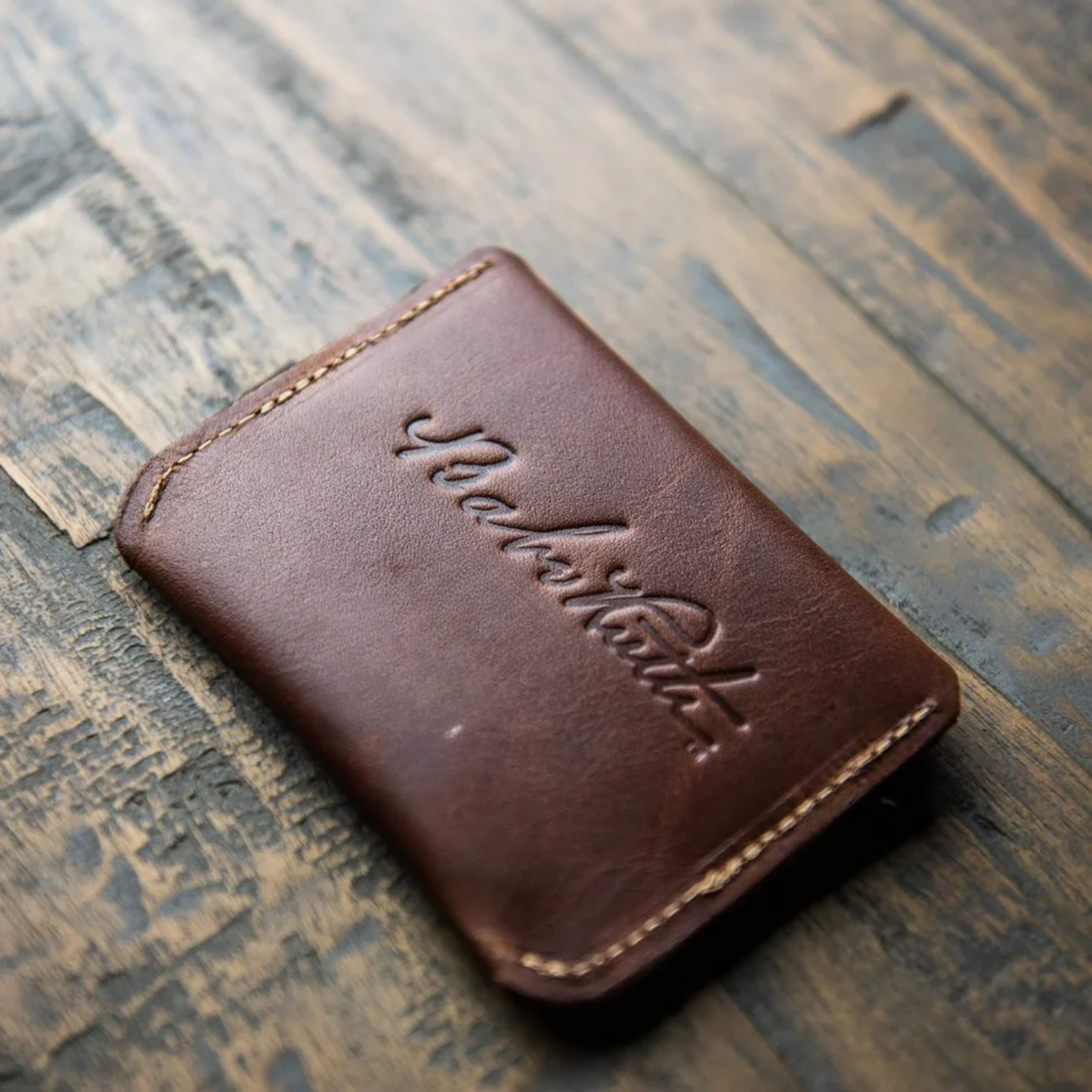Personalized Fine Leather Front Pocket Wallet