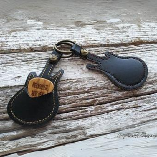 Guitar Shaped  Pick Holder