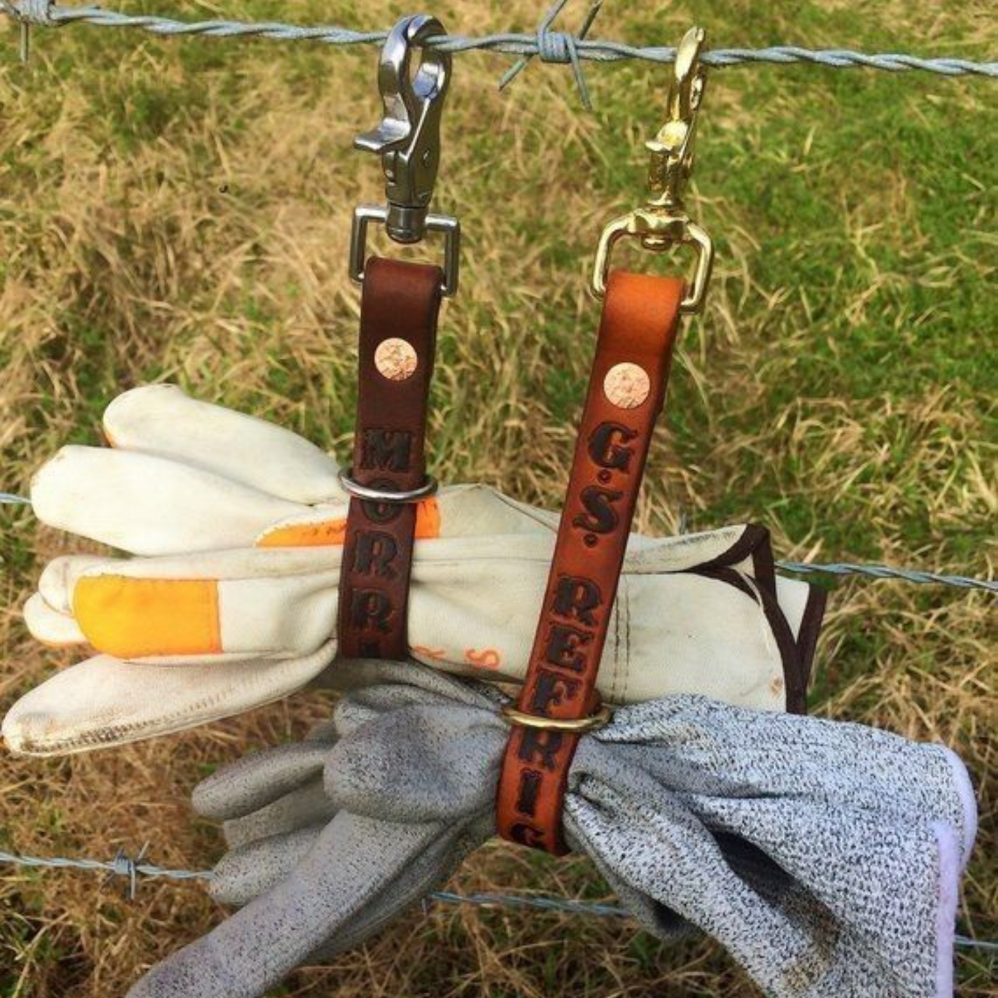 Leather Glove Holder Strap