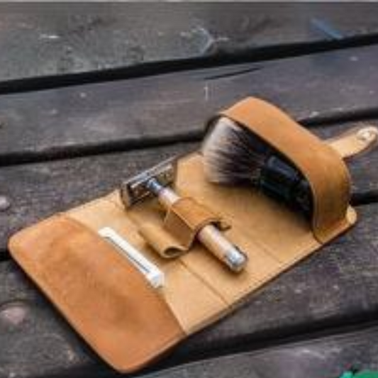 Leather Shaving Kit Bags