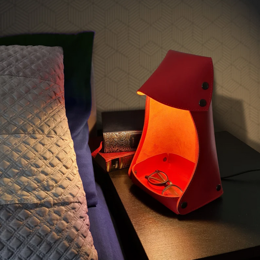 Table lamp  with valet tray