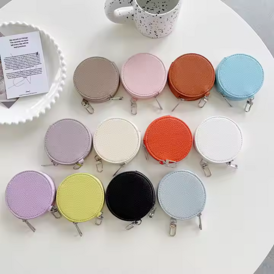 Wallet Coin Purse Round