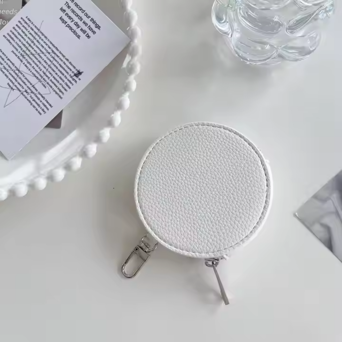 Wallet Coin Purse Round