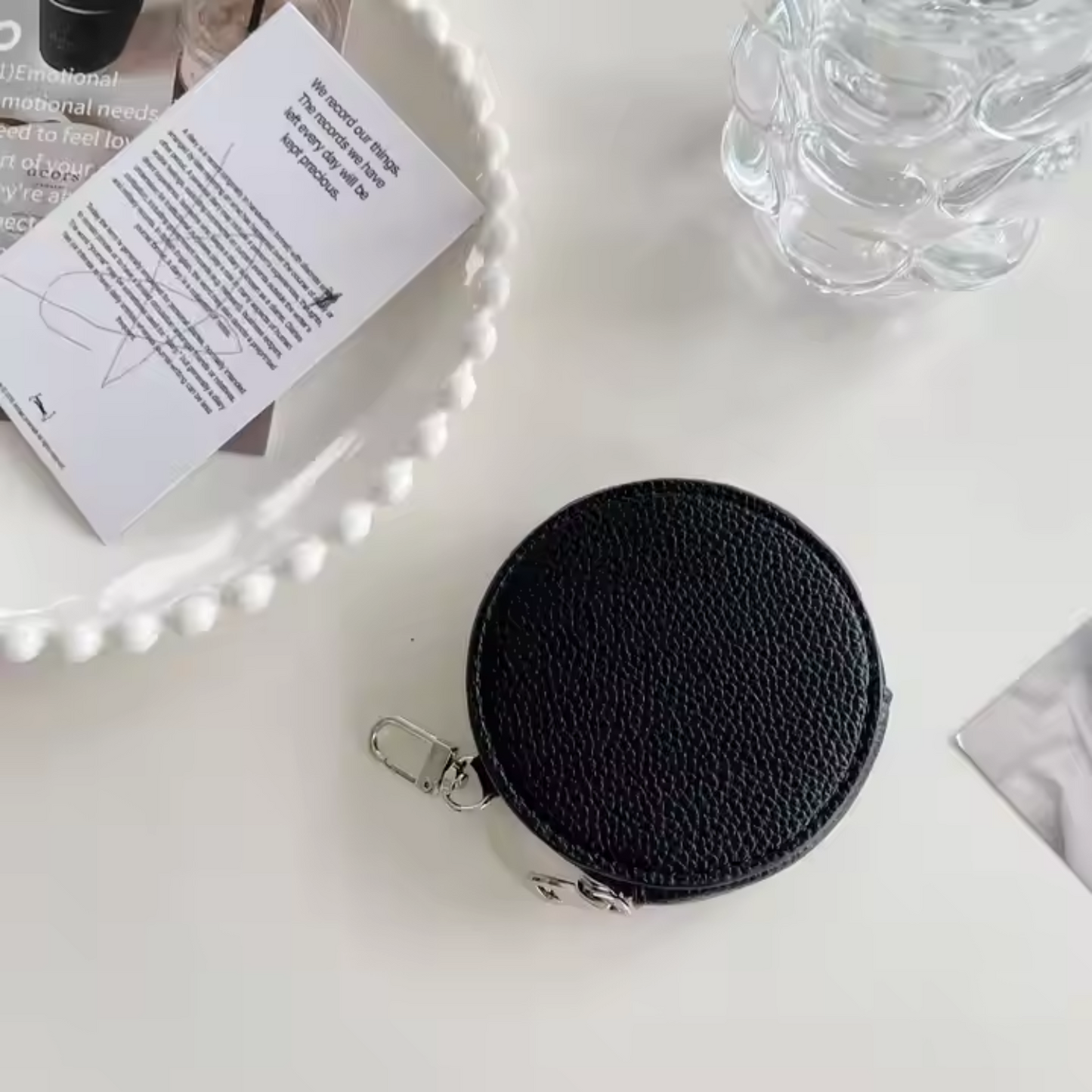 Wallet Coin Purse Round