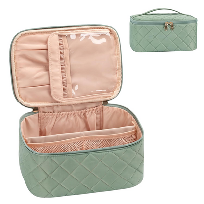 Large Capacity Travel Makeup Case Organizer