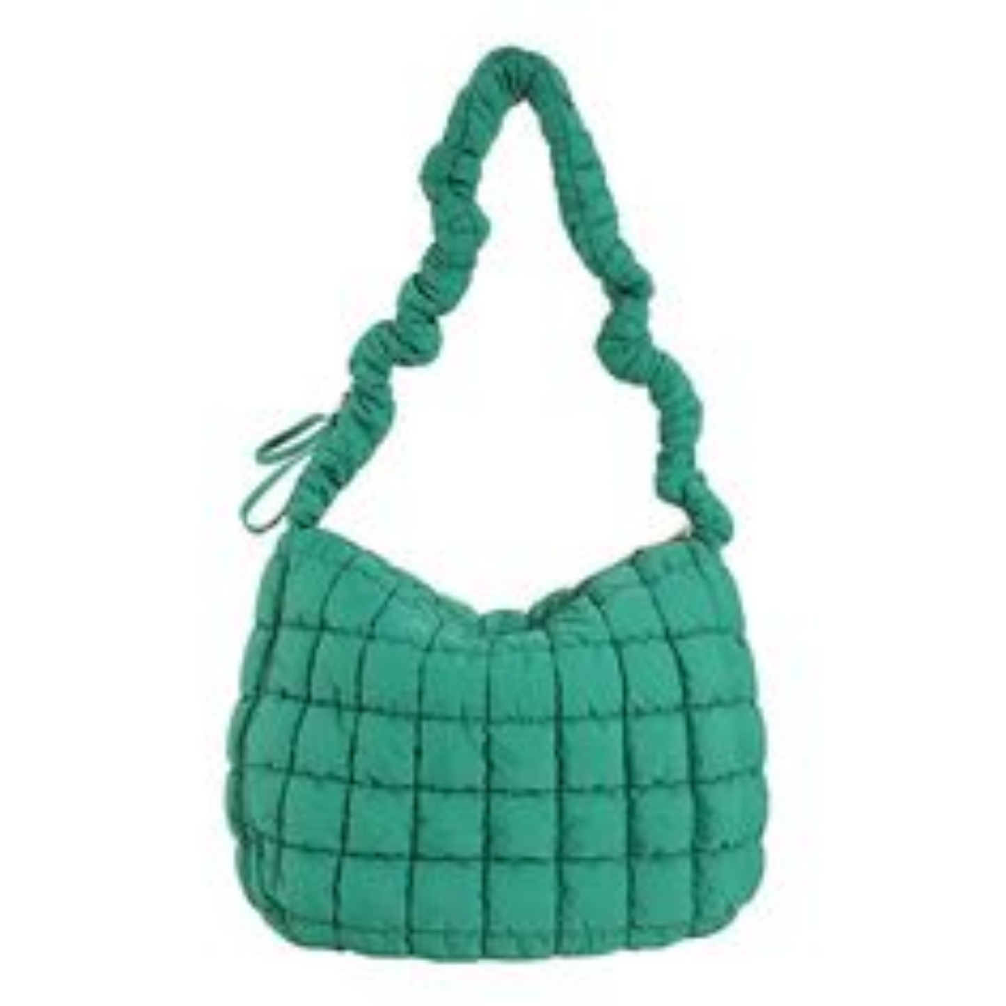 Quilted Nylon Scrunch Tote Bag