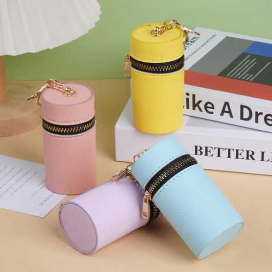 Stylish Cylindrical Lipstick Case