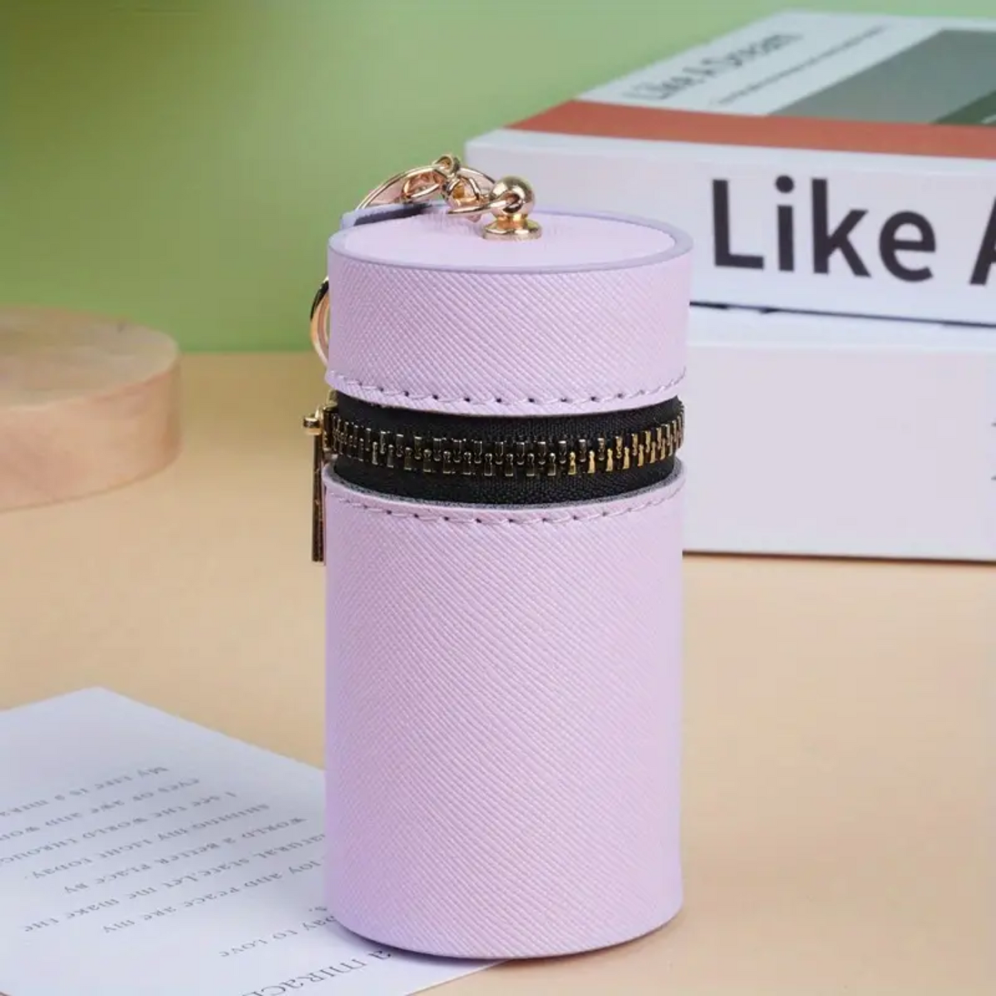 Stylish Cylindrical Lipstick Case