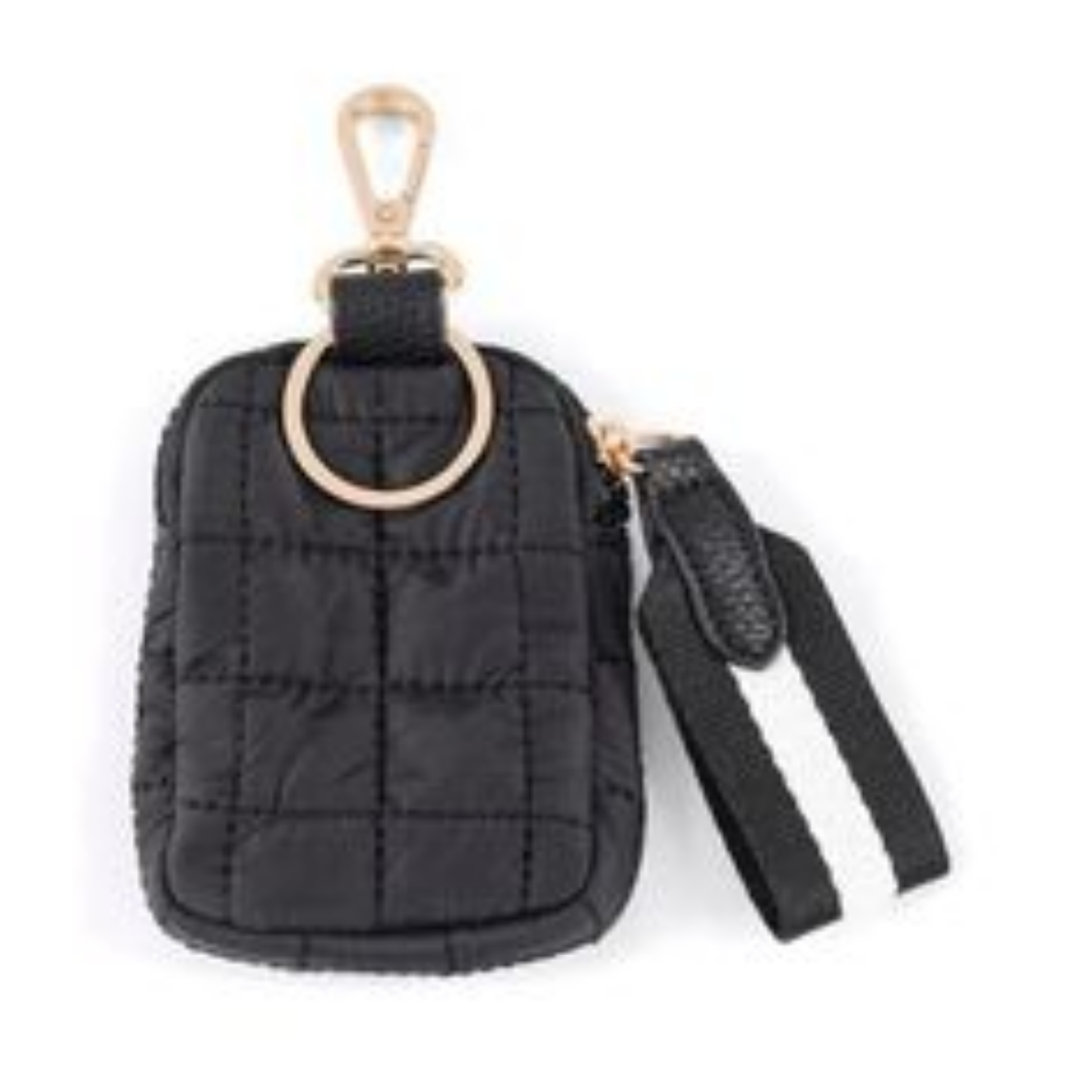 Quilted Nylon Clip-On Pouch