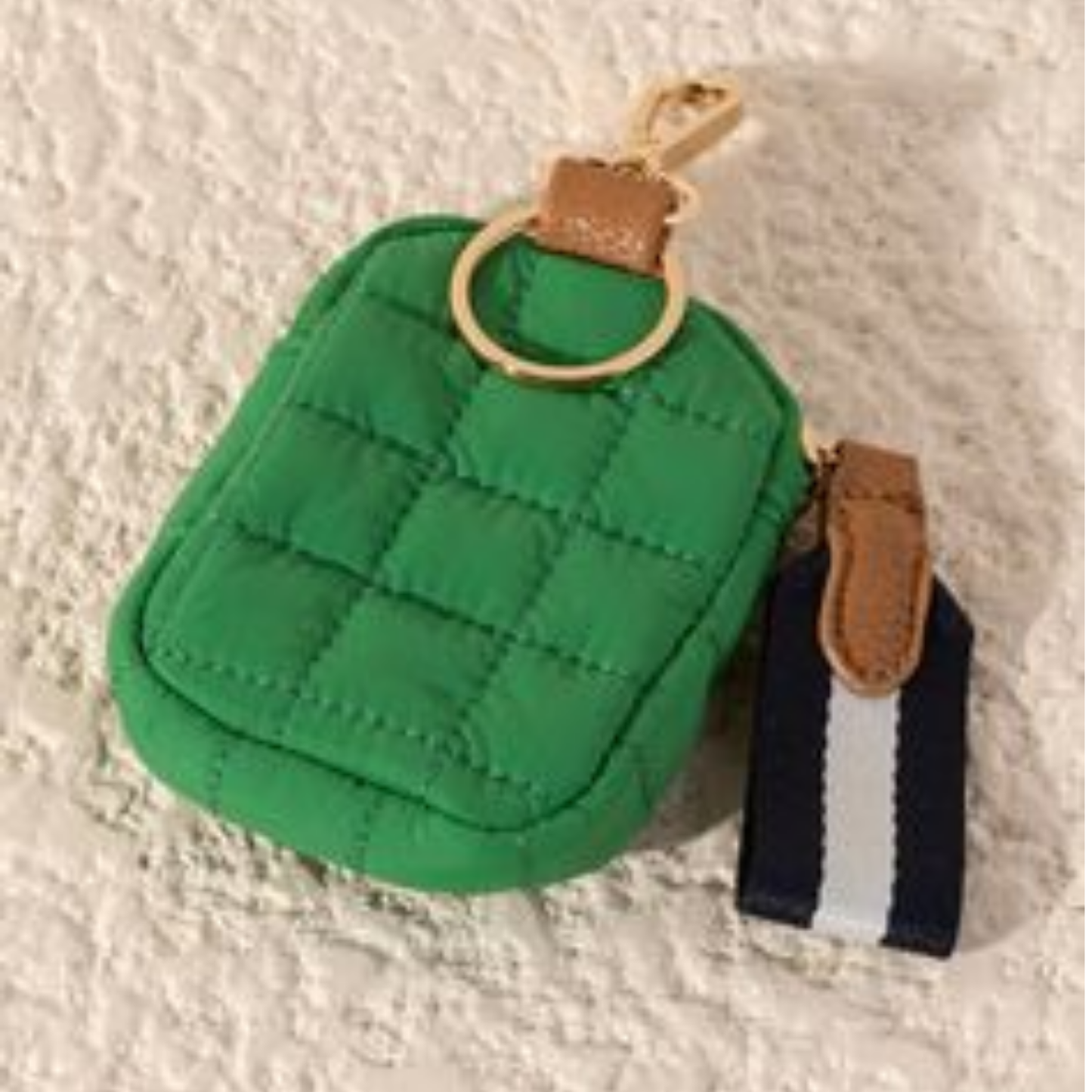 Quilted Nylon Clip-On Pouch