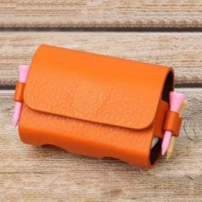 Leather Golf Ball tee pouch holder
