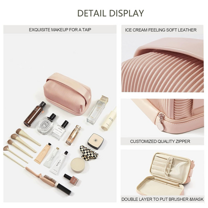 REWMET Cream Toast Makeup Bag