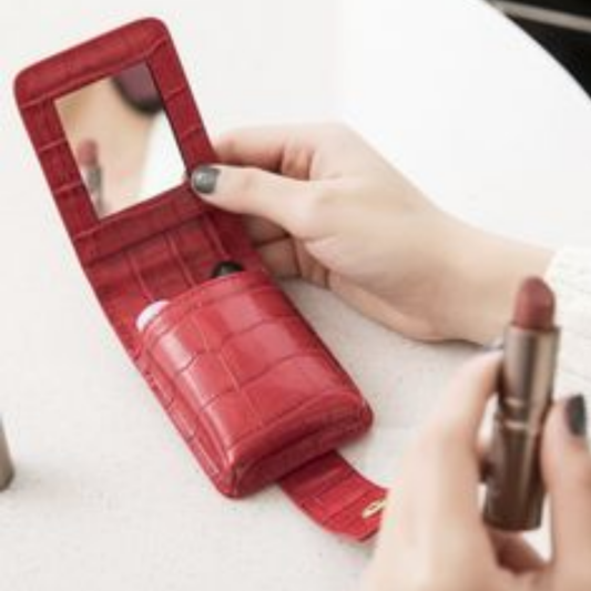 Crocodile Embossed Lipstick Holder