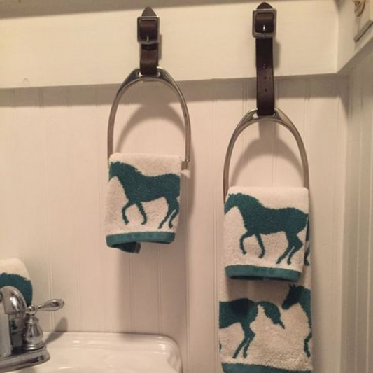 Horseshoe Bath Towel Holder